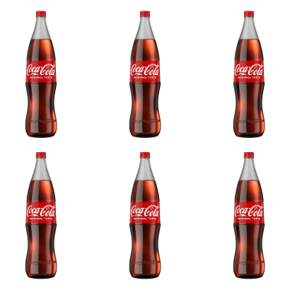 Набор Напиток Coca-Cola Original Taste Стекло 1L 6шт - Retromagaz