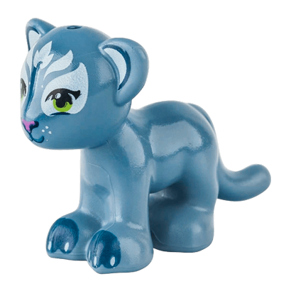 Фигурка Lego Земля Lion Tiger Friends Elves White Face Decorations Pattern Animals 14734pb02 1 6102301 Sand Blue Б/У - Retromagaz