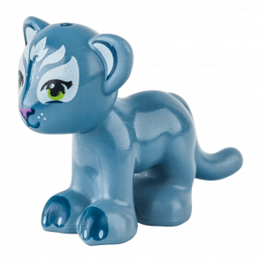 Фигурка Lego Земля Lion Tiger Friends Elves White Face Decorations Pattern Animals 14734pb02 1 6102301 Sand Blue Б/У