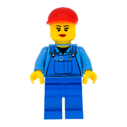 Фигурка Lego People 973pb0410 Overalls with Tools in Pocket Blue City cty0402 Б/У - Retromagaz