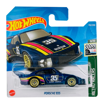 Машинка Базова Hot Wheels Porsche 935 Retro Racers 1:64 HCT96 Dark Blue - Retromagaz