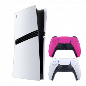 Набір Консоль Sony PlayStation 5 Pro 2TB White Новий  + Геймпад Бездротовий DualSense Pink - Retromagaz