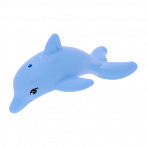 Фигурка Lego Вода Dolphin Friends Bottom Axle Holder Medium Azure Eyes with Eyelashes Animals 13392pb01 6034425 Bright Light Blue Б/У