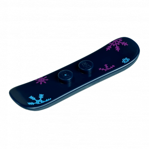 Спорт Lego Snowboard Small with Blue and Pink Snowflakes 93218pb01 4610040 6079520 6106576 Dark Blue Б/У