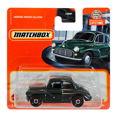 Машинка Велике Місто Matchbox Morris Minor Saloon Showroom 1:64 HVN56 Green - Retromagaz