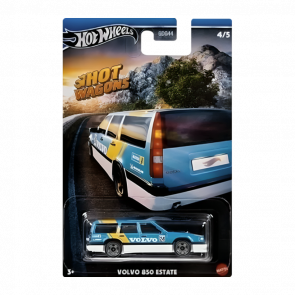 Тематическая Машинка Hot Wheels Volvo 850 Estate Hot Wagons 1:64 HWR56/HRR86 Blue - Retromagaz