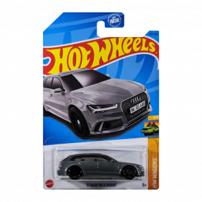 Машинка Базовая Hot Wheels '17 Audi RS 6 Avant Dollar General Wagons 1:64 HKL41 Grey - Retromagaz