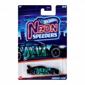 Тематична Машинка Hot Wheels Nissan 350Z Neon Speeders 1:64 HLH72/HRW74 Black - Retromagaz