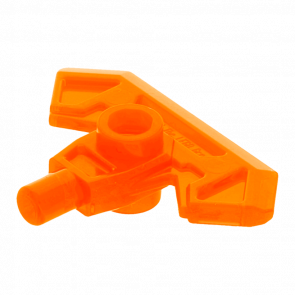 Оружие Lego Топор Head with Bar 22407 6128870 Trans-Neon Orange 4шт Б/У