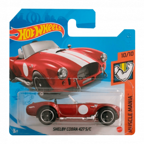 Машинка Базовая Hot Wheels Shelby Cobra 427 S/C Muscle Mania 1:64 GTB48 Red - Retromagaz