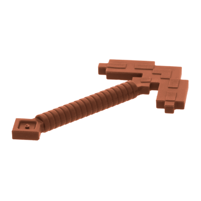 Зброя Lego Minecraft Pickaxe Pixelated 18789 6093628 Reddish Brown Б/У - Retromagaz