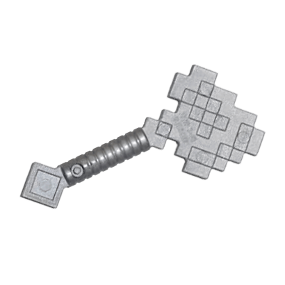 Зброя Lego Minecraft Axe Pixelated 18788 6089099 Flat Silver Б/У - Retromagaz