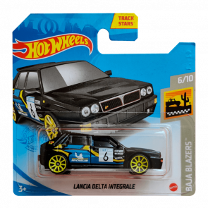 Машинка Базова Hot Wheels Lancia Delta Integrale Baja Blazers 1:64 GTB59 Black - Retromagaz