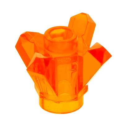 Скеля Lego Коштовність Crystal 4 Point 1 x 1 11127 28568 6066085 Trans-Orange 10шт Б/У - Retromagaz