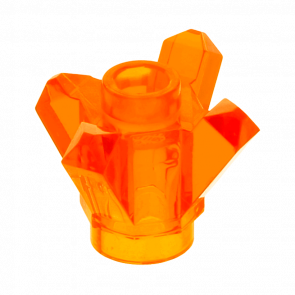 Скеля Lego Коштовність Crystal 4 Point 1 x 1 11127 28568 6066085 Trans-Orange 10шт Б/У - Retromagaz