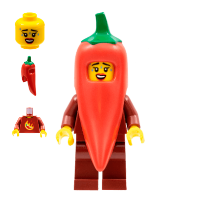 Фігурка Lego Series 22 Chili Costume Fan Collectible Minifigures col387 1 Б/У - Retromagaz