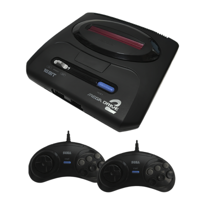 Консоль RMC Sega Mega Drive 2 16 Bit + 368 Встроенных Игр Black - Retromagaz