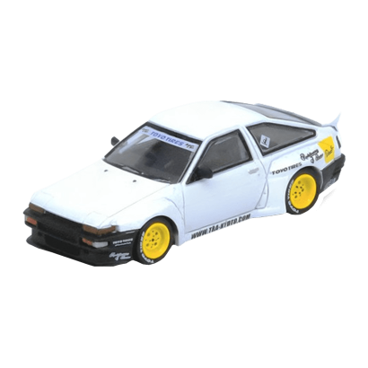 Машинка Premium INNO64 Toyota AE86 Trueno "Pandem / Rocket Bunny" 1:64 White - Retromagaz