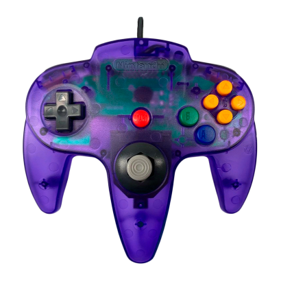 Геймпад Проводной Nintendo N64 NUS-005 Limited Edition Purple 1.8m Б/У - Retromagaz