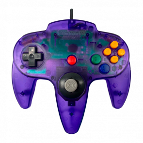 Геймпад Проводной Nintendo N64 NUS-005 Limited Edition Purple 1.8m Б/У - Retromagaz