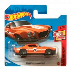 Машинка Базовая Hot Wheels '70 Chevy Camaro RS Then and Now 1:64 GTB37 Orange