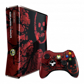 Консоль Microsoft Xbox 360 S Gears Of War Limited Edition Freeboot 250GB Red + 5 Вбудованих Ігор Б/У - Retromagaz