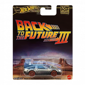 Машинка Premium Hot Wheels Back to the Future Time Machine - 1955 DMC Delorean Pop Culture 1:64 HXD99 Silver - Retromagaz