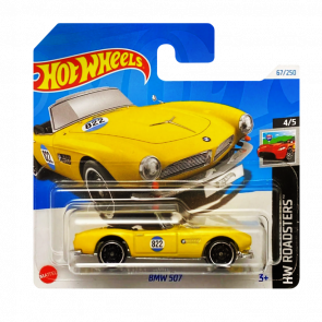 Машинка Базова Hot Wheels BMW 507 Roadsters 1:64 HTC15 Yellow - Retromagaz