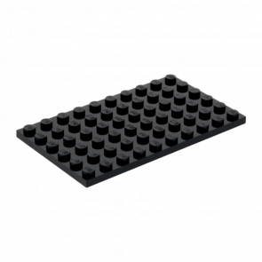 Пластина Lego Обычная 4шт 6 x 10 3033 303326 Black Б/У - Retromagaz