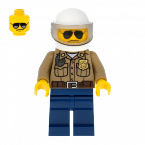 Фігурка Lego Police 973pb0985 Forest Dark Tan Shirt with Pockets City cty0276 Б/У