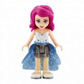 Фигурка Lego Girl Livi Flat Silver Layered Skirt Friends frnd123 1 Б/У