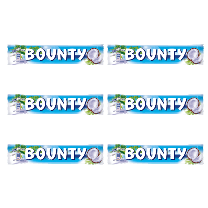 Набор Батончик Bounty с Мякотью Кокоса в Молочном Шоколаде 57g 6шт - Retromagaz