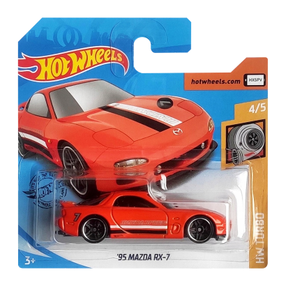 Машинка Базова Hot Wheels '95 Mazda RX-7 Turbo 1:64 GHD02 Orange - Retromagaz