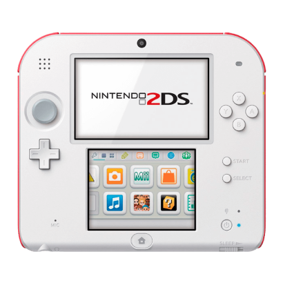 Консоль Nintendo 2DS Модифицированная 32GB White Red + 10 Встроенных Игр Б/У - Retromagaz