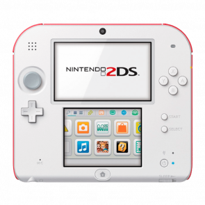 Консоль Nintendo 2DS Модифицированная 32GB White Red + 10 Встроенных Игр Б/У