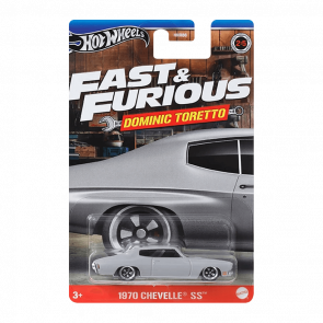 Тематическая Машинка Hot Wheels 1970 Chevelle SS Dominic Toretto Fast & Furious 1:64 HNR88/HRW47 Grey