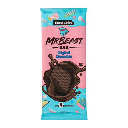 Шоколад Молочний MrBeast Темний Feastables Оригінальний 60g - Retromagaz