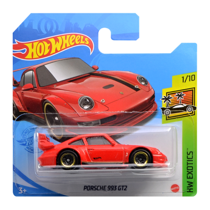 Машинка Базова Hot Wheels Porsche 993 GT2 Exotics 1:64 GRY84 Red - Retromagaz