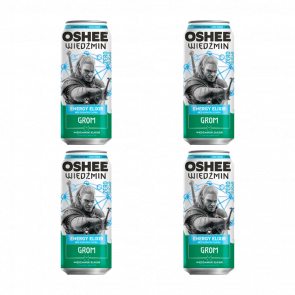 Набор Напиток Энергетический Oshee Witcher Energy Elixir Grom Mojito Zero 500ml 4шт