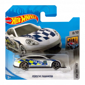 Машинка Базовая Hot Wheels Porsche Panamera Police Metro 1:64 FJW87 White - Retromagaz