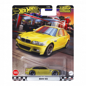 Машинка Premium Hot Wheels BMW M3 E46 Boulevard 1:64 HRT80 Yellow