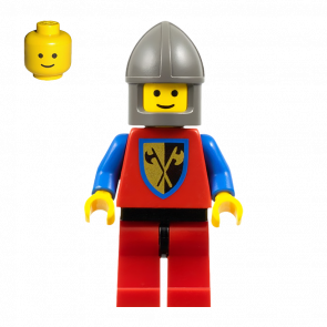 Фигурка Lego Crusaders 973p42 Axe Dark Grey Chin-Guard Castle cas110 Б/У