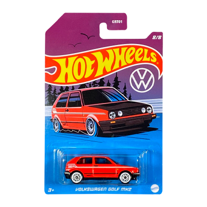 Тематична Машинка Hot Wheels Volkswagen Golf MK2 Volkswagen 1:64 HDH47 Red - Retromagaz