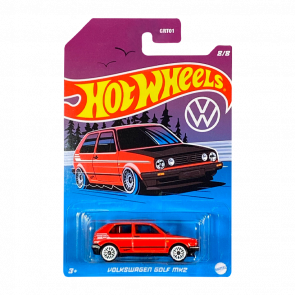 Тематическая Машинка Hot Wheels Volkswagen Golf MK2 Volkswagen 1:64 HDH47 Red - Retromagaz