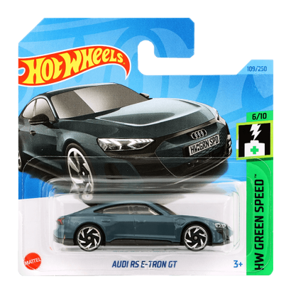 Машинка Базовая Hot Wheels Audi RS E-Tron GT Green Speed 1:64 HKH58 Dark Grey - Retromagaz