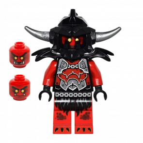 Фігурка Lego Lava Monster Army Ash Attacker Flat Silver Horns Nexo Knights nex045 Б/У