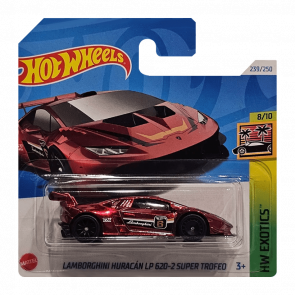 Машинка Базова Hot Wheels Lamborghini Huracán LP 620-2 Super Trofeo Super Treasure Hunt STH Exotics 1:64 HTF43 Red - Retromagaz