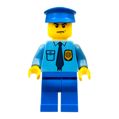 Фигурка Lego Police 973pb0801 Shirt with Dark Blue Tie and Gold Badge City cop054 1 Б/У - Retromagaz