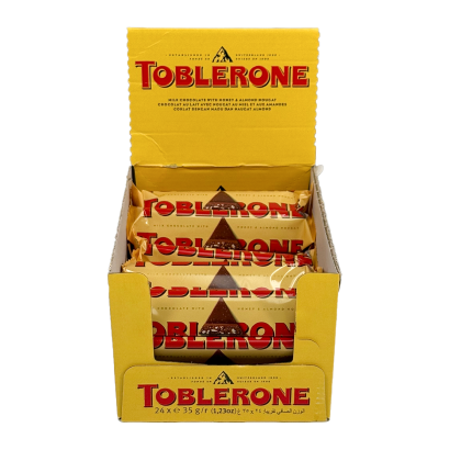 Упаковка Шоколаду Молочного Toblerone Milk Mini 35g х 24шт - Retromagaz