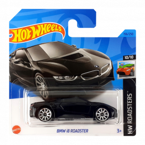 Машинка Базова Hot Wheels BMW i8 Roadster Roadsters 1:64 HKK13 Black - Retromagaz